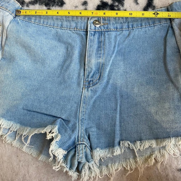 Button Down denim mini skort - Picture 14 of 14